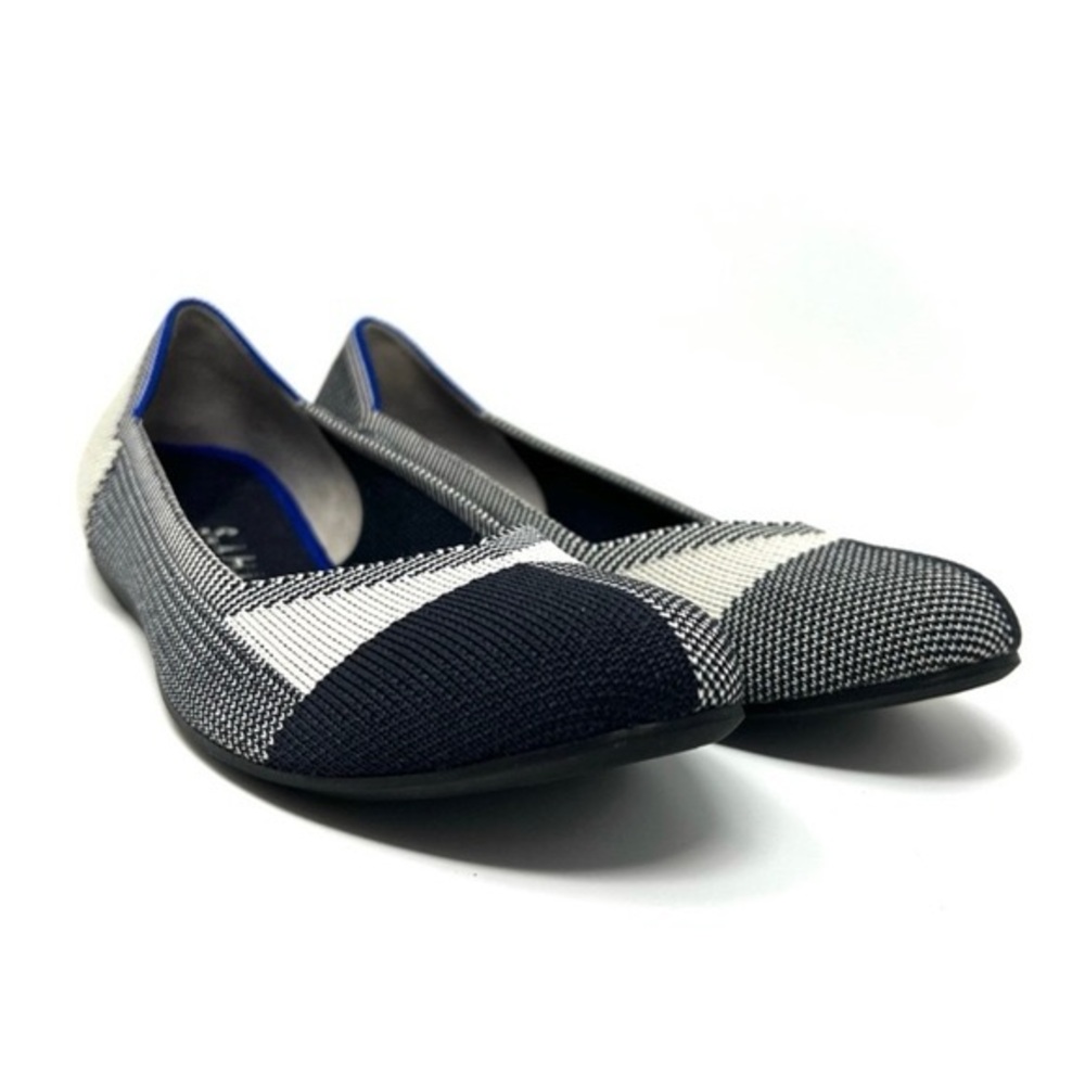 Rothy's Round Toe Captoe Flat Buffalo Plaid Slip On Size 10.5 - Picture 3 of 14